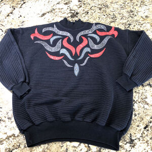 Size Small Rafael Womens Pullover Sweater Front Design Stretchy Comfy Warm TW